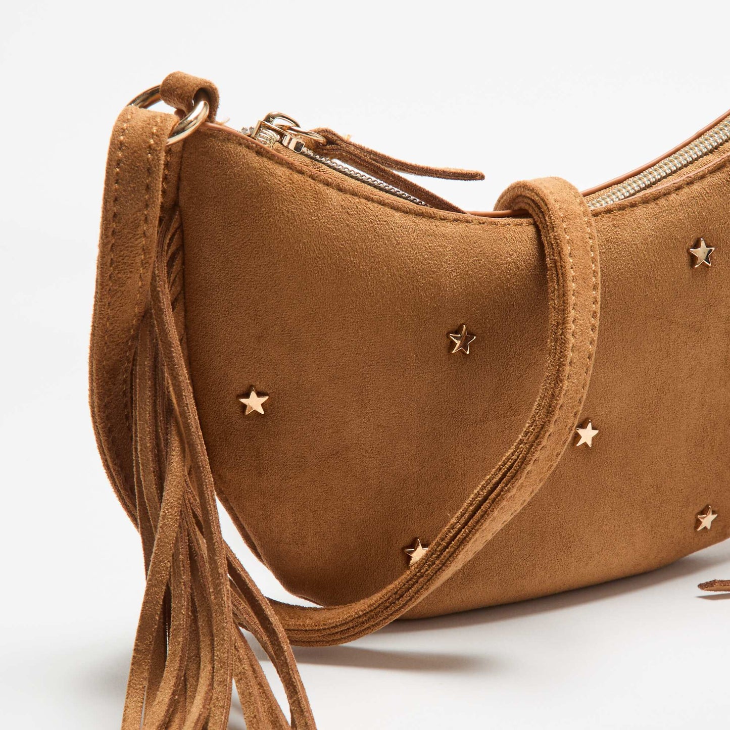Mini fringed bag BEIGE