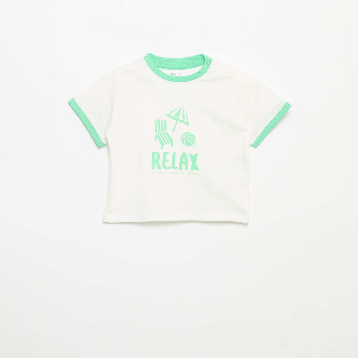 Short-sleeve printed T-shirt WHITE