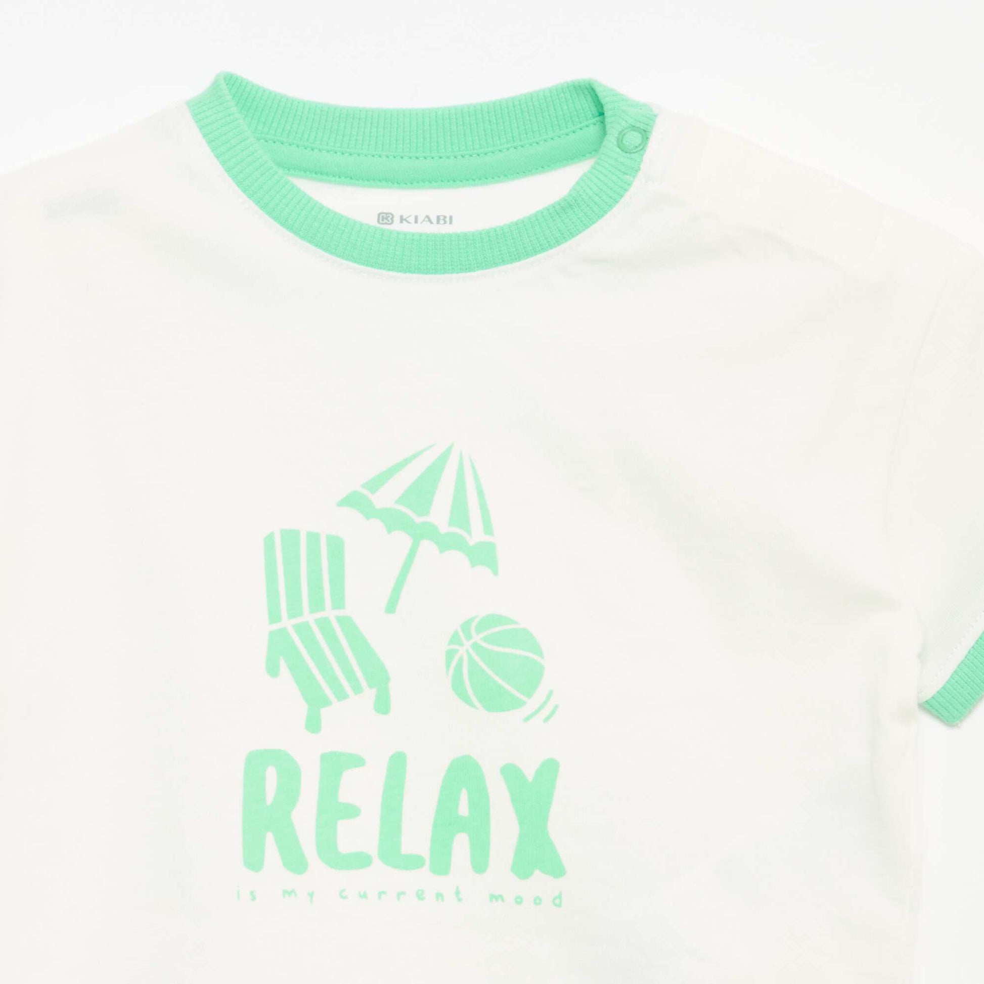 Short-sleeve printed T-shirt WHITE