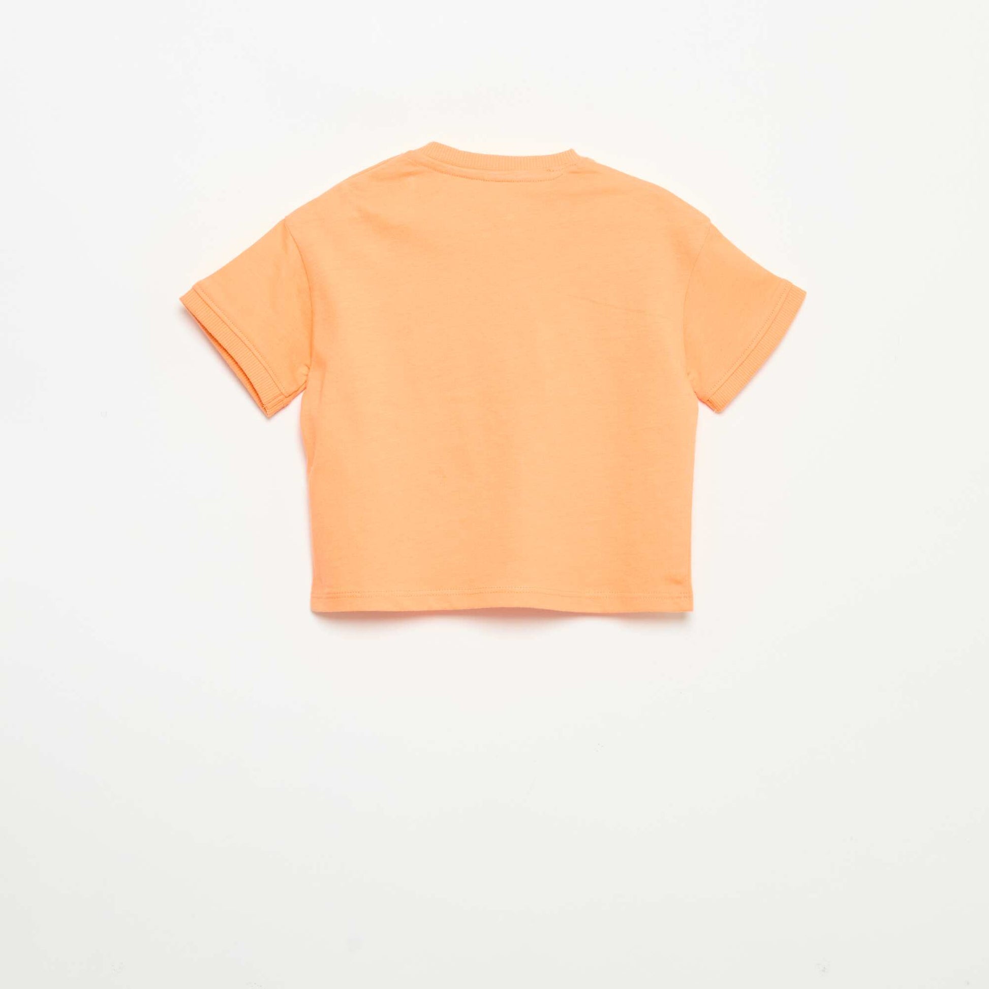 Short-sleeved printed T-shirt ORANGE