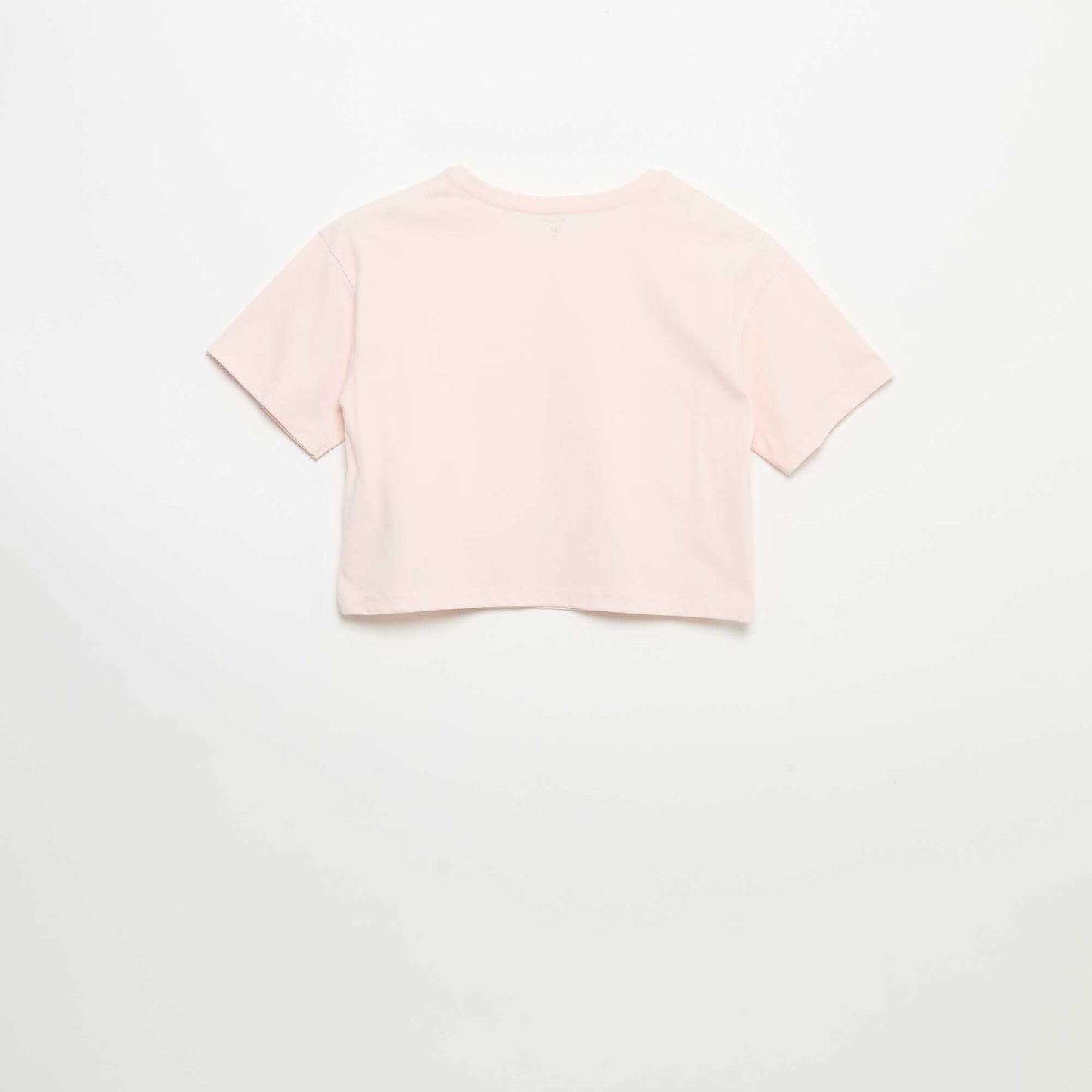 Short-sleeved T-shirt with embroidery PINK