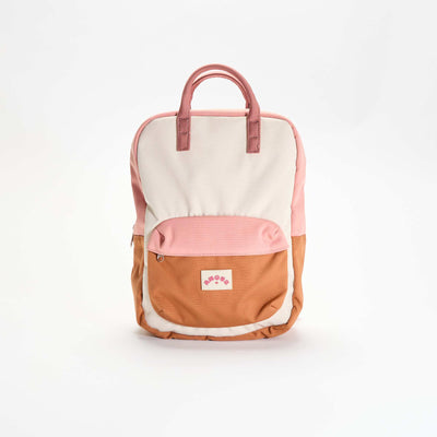 Color block backpack BEIGE
