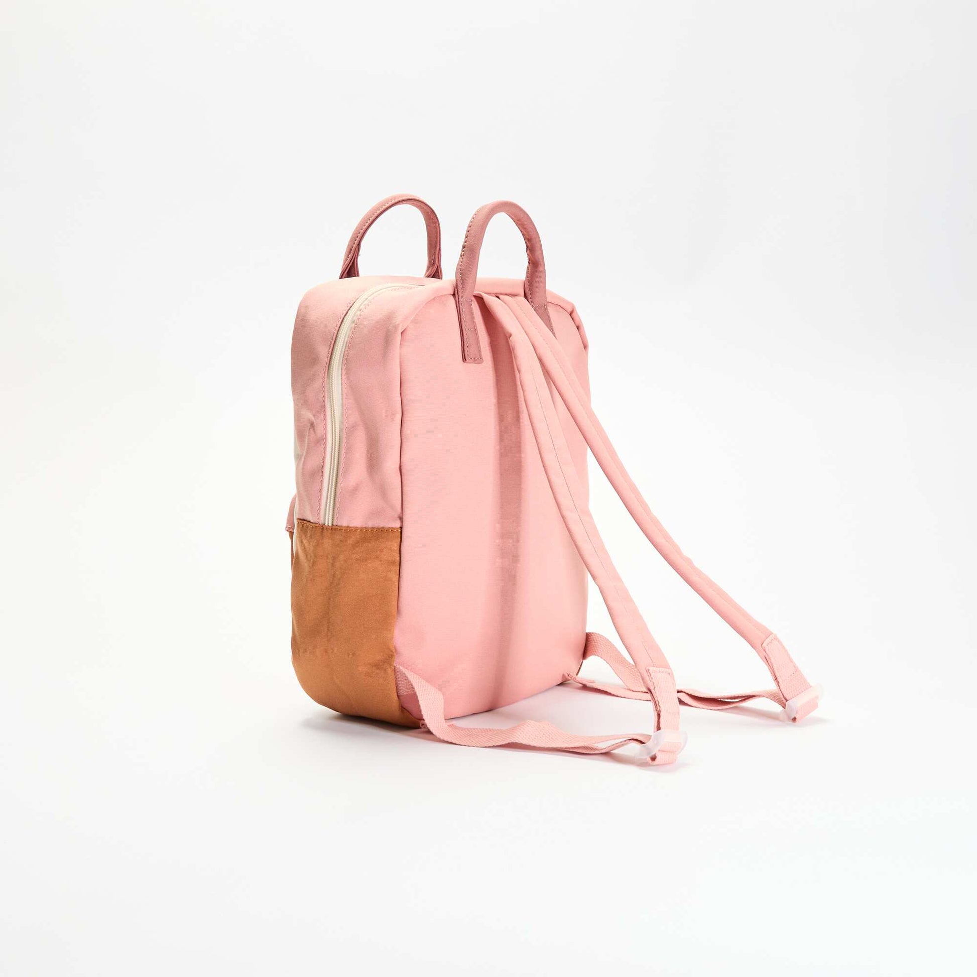 Color block backpack BEIGE