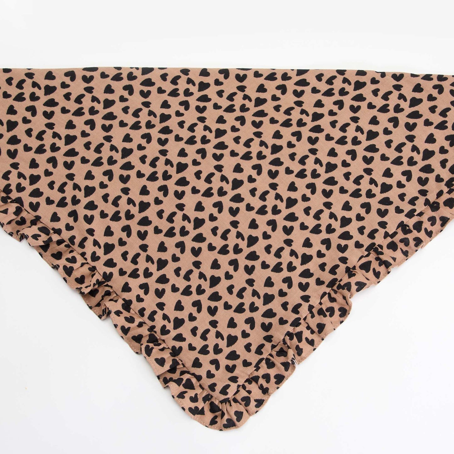 Printed square scarf BEIGE
