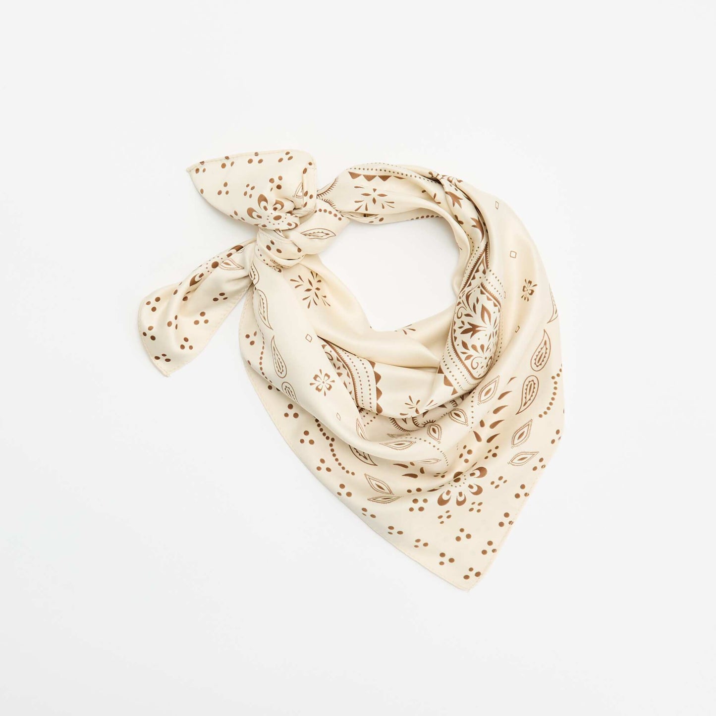 Patterned Scarf BEIGE
