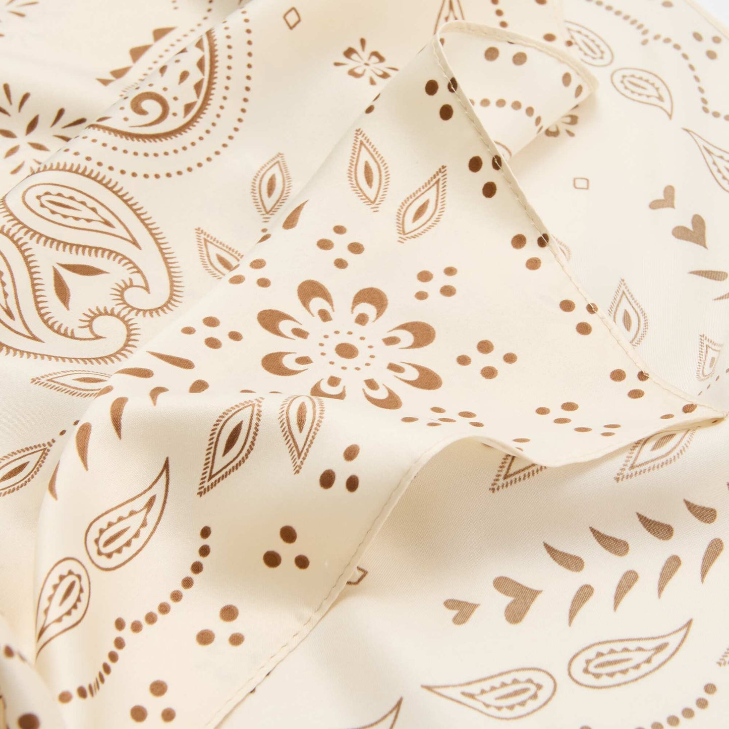 Patterned Scarf BEIGE