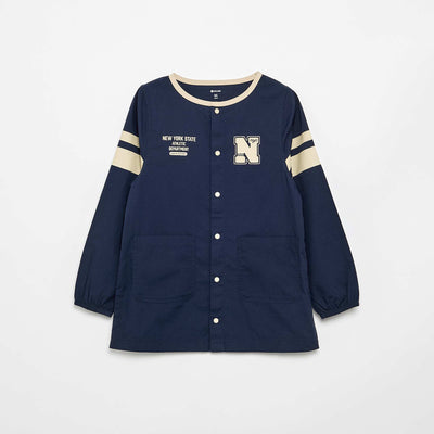 Long-sleeved school smock BLUE