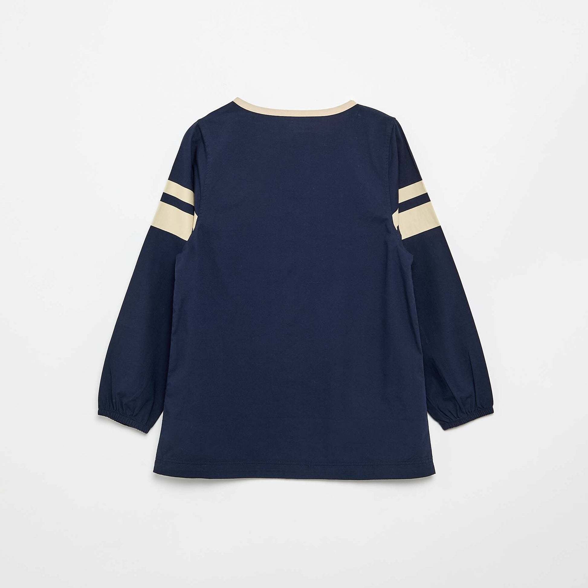 Long-sleeved school smock BLUE