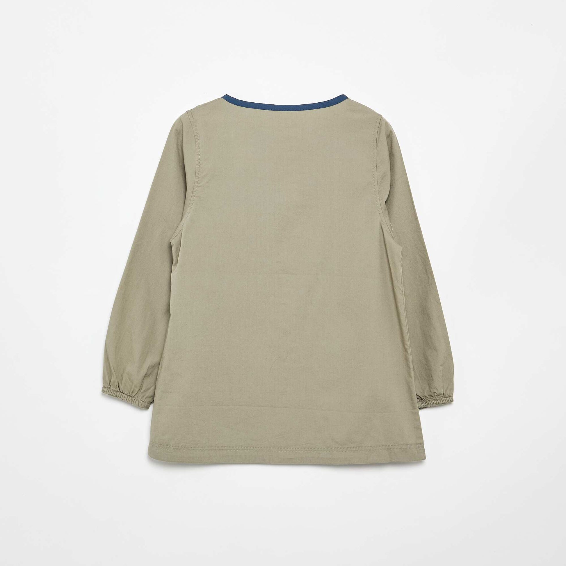 Long-sleeved school smock GREEN