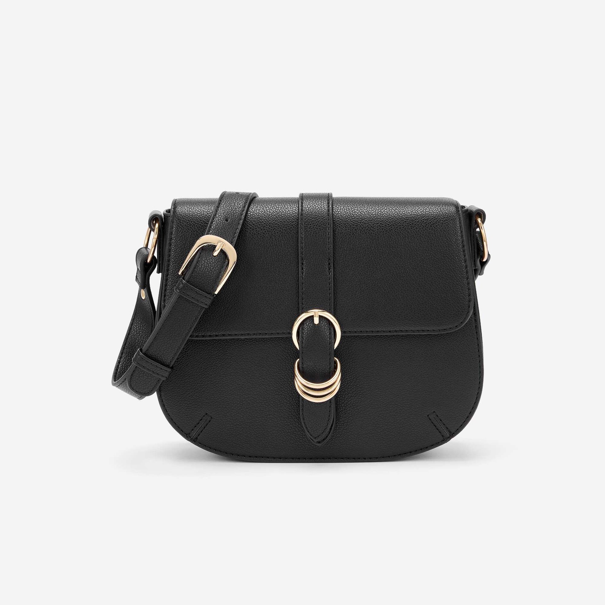 Handbag with shoulder strap BLACK