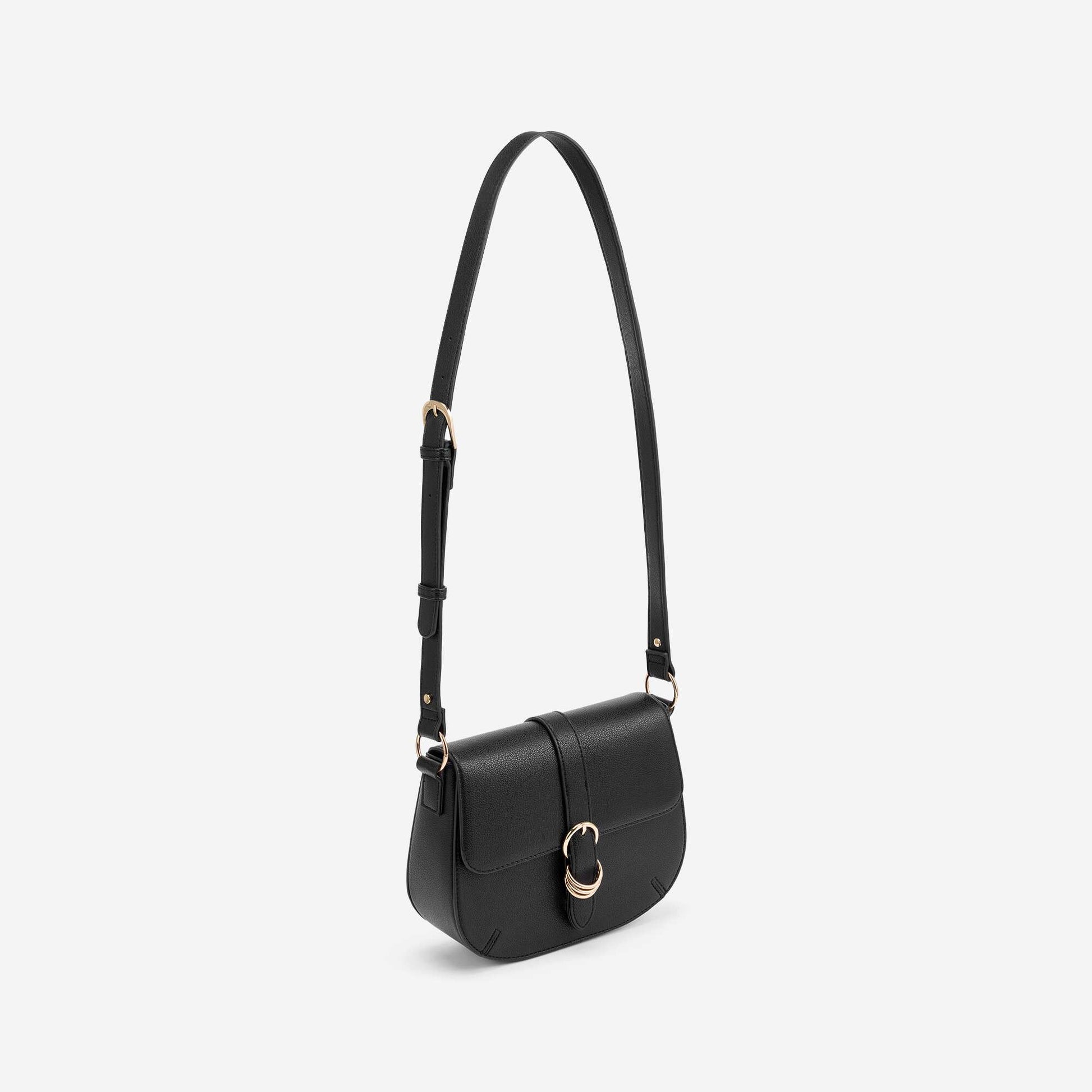 Handbag with shoulder strap BLACK