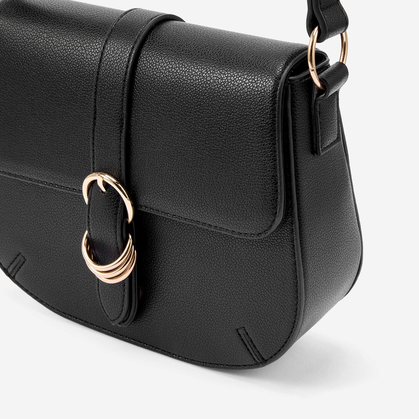 Handbag with shoulder strap BLACK