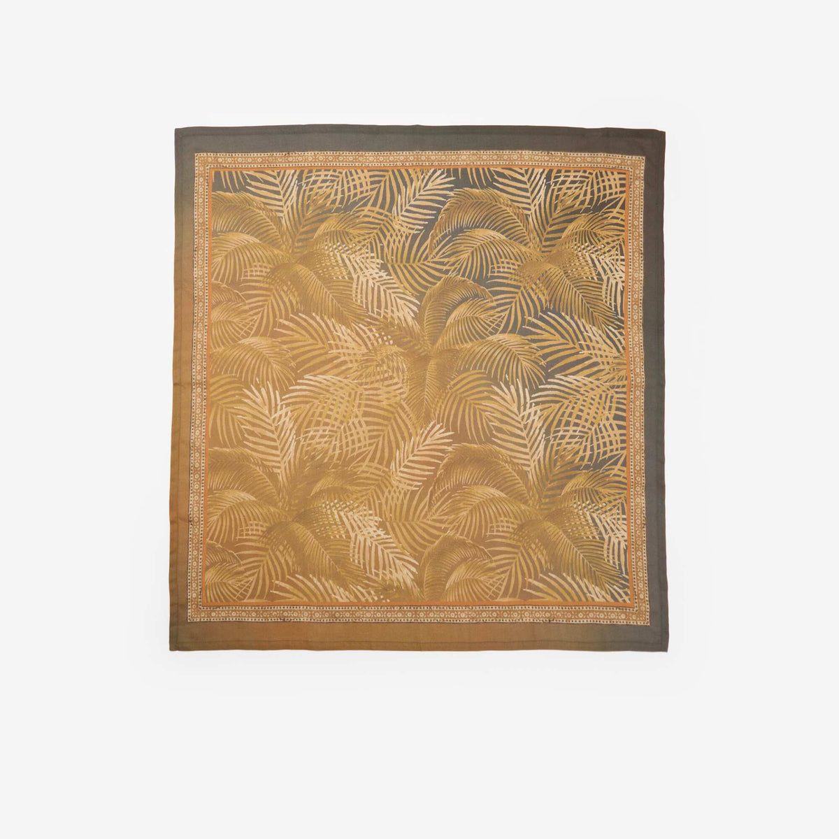 Patterned Scarf BROWN