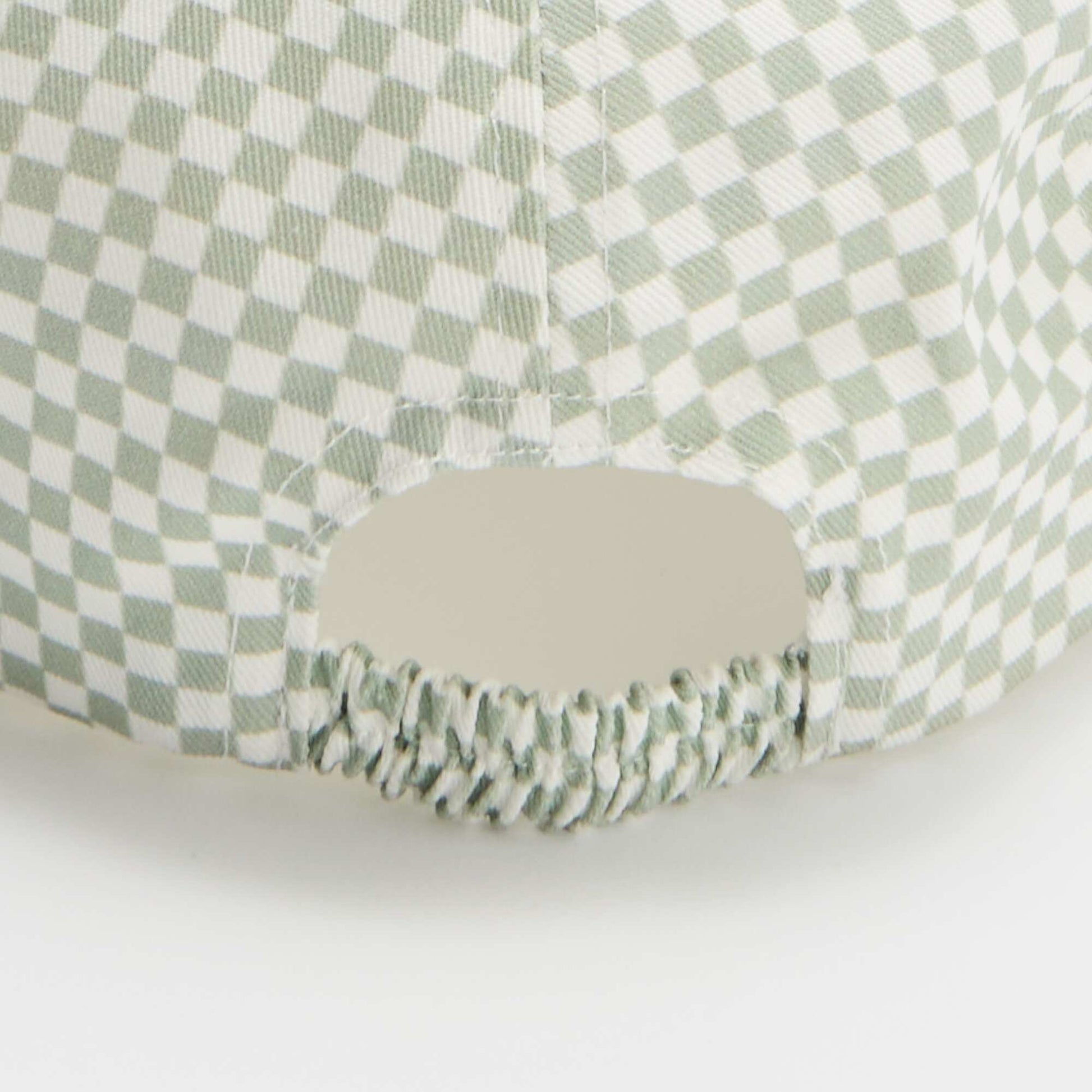 Printed baseball style cap GREEN