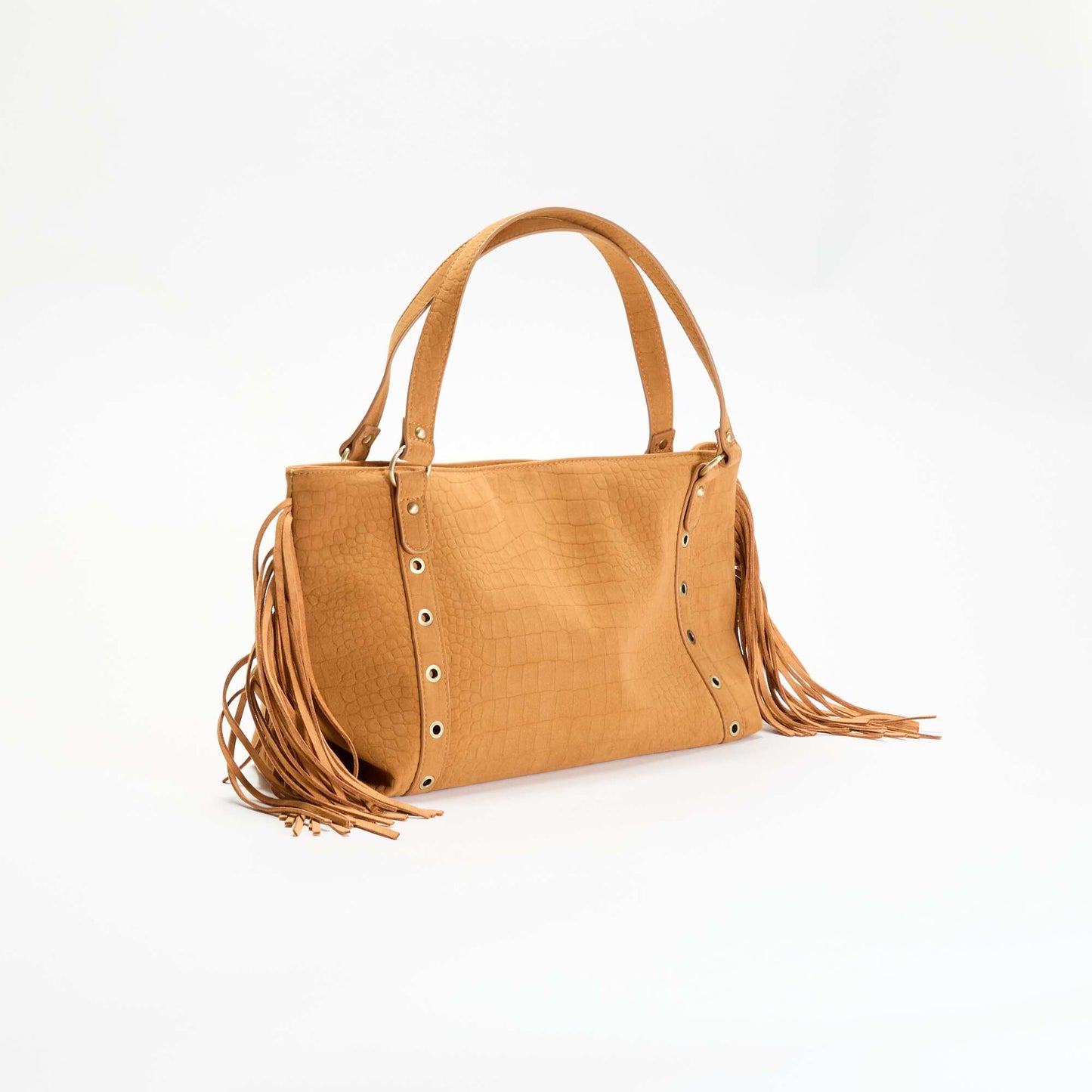 Fringed Hobo Bag BEIGE