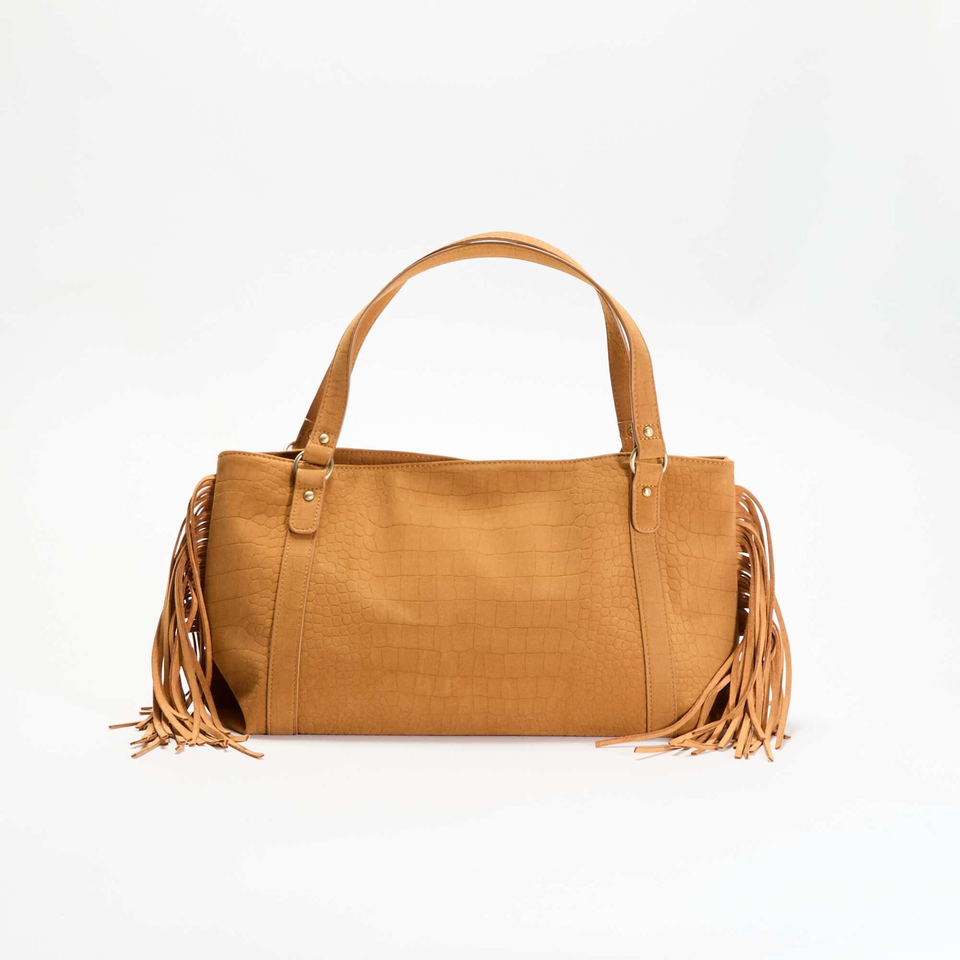 Fringed Hobo Bag BEIGE