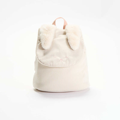 Animal-Look Backpack with Ears BEIGE