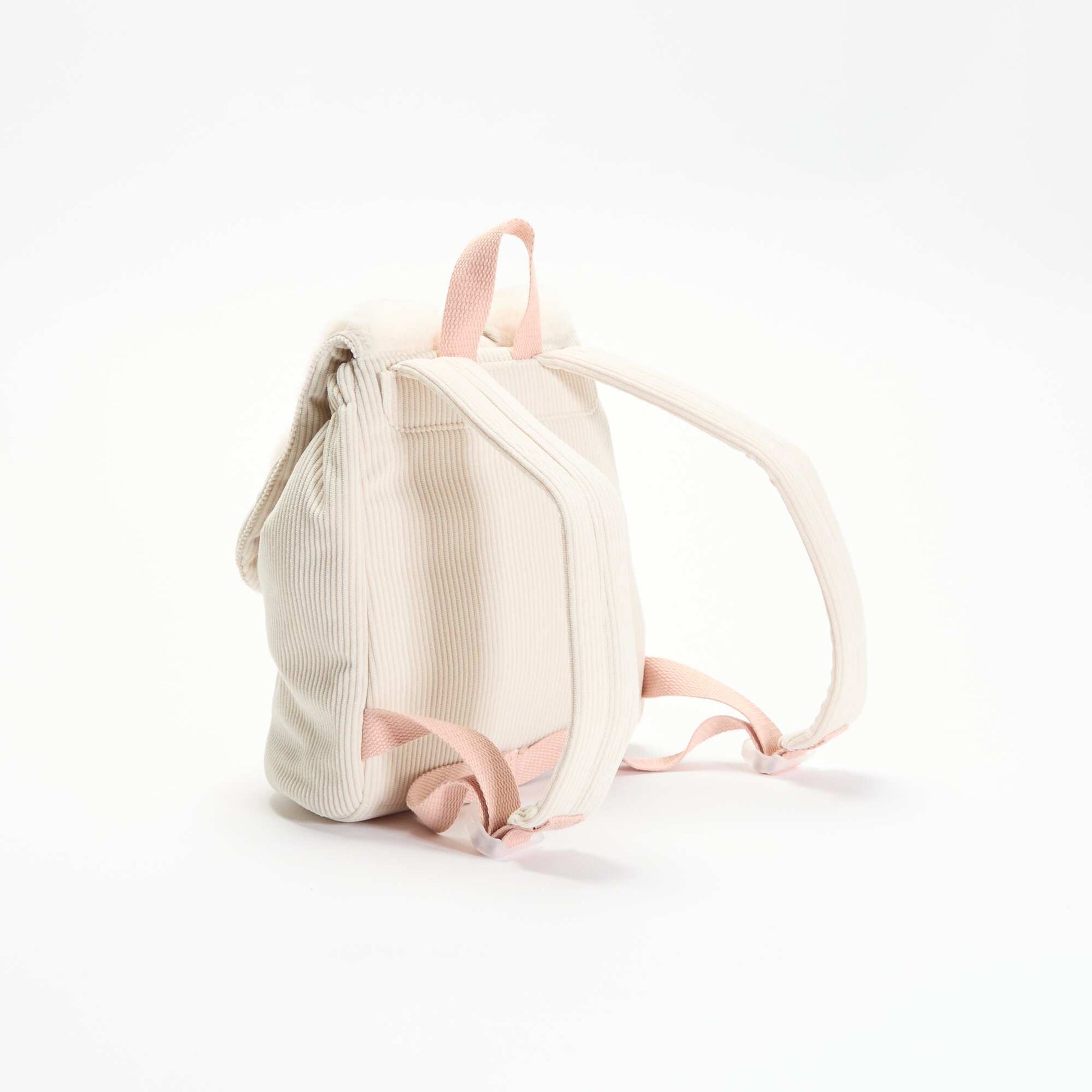 Animal-Look Backpack with Ears BEIGE