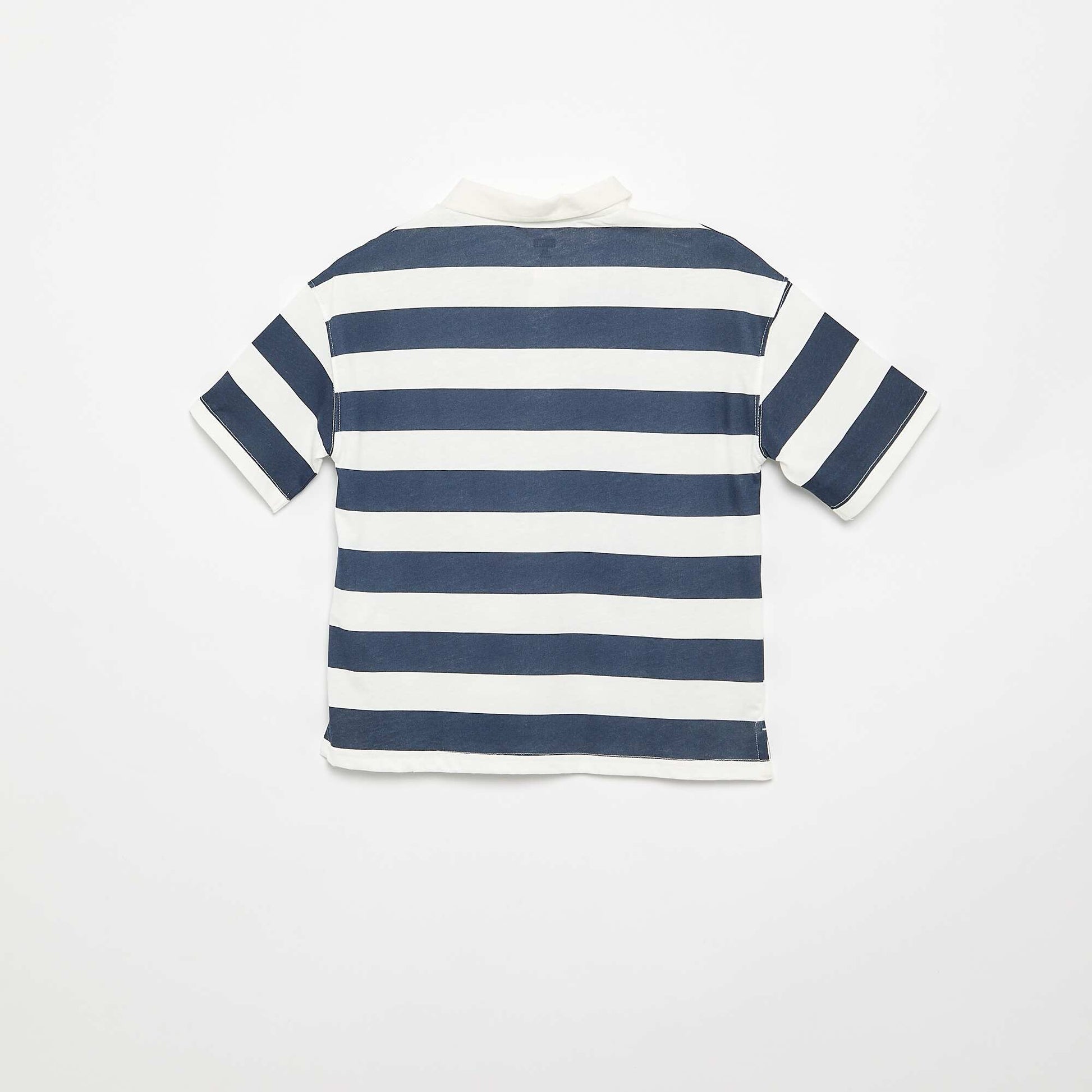 Marvel 'Spider-Man' Striped Short-Sleeve Polo Shirt BLUE