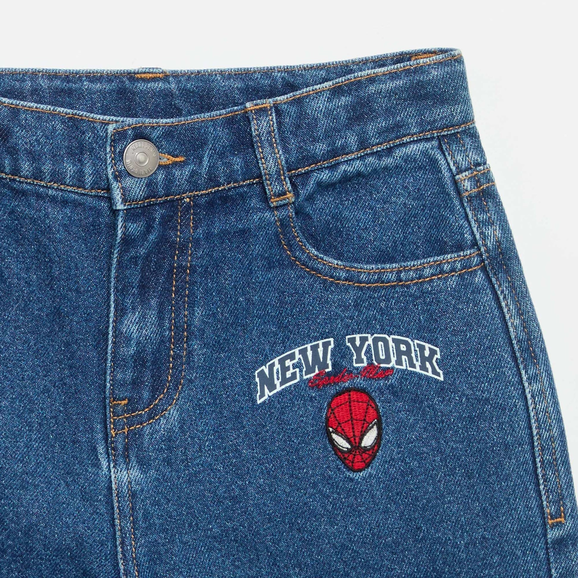 Spider-Man denim shorts BLUE