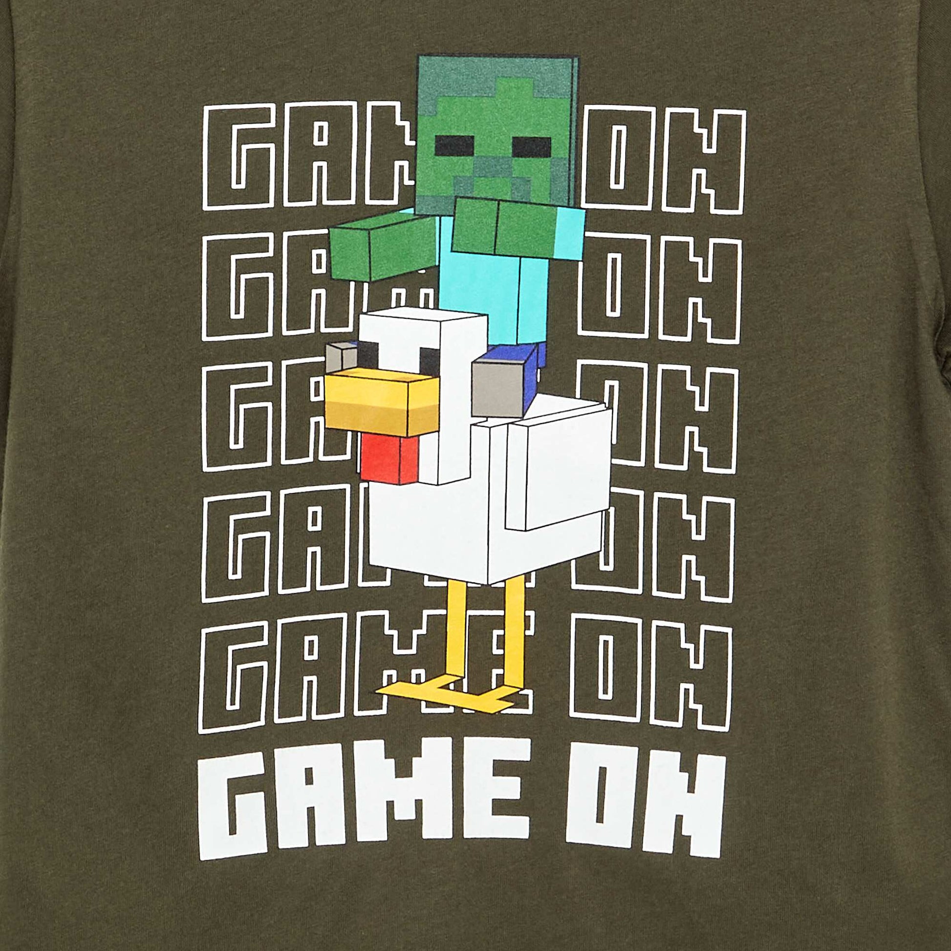 'Minecraft' Short-Sleeved T-shirt GREEN