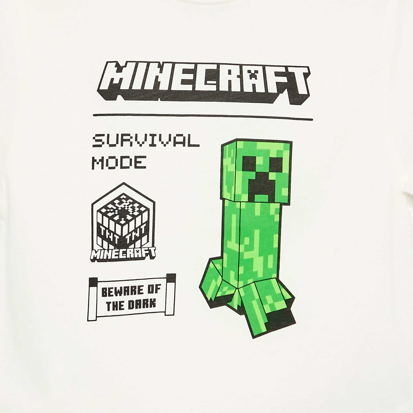 'Minecraft' Short-Sleeved T-shirt WHITE