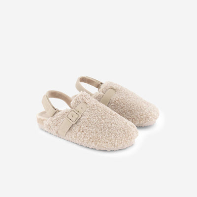 Furry Mules BEIGE