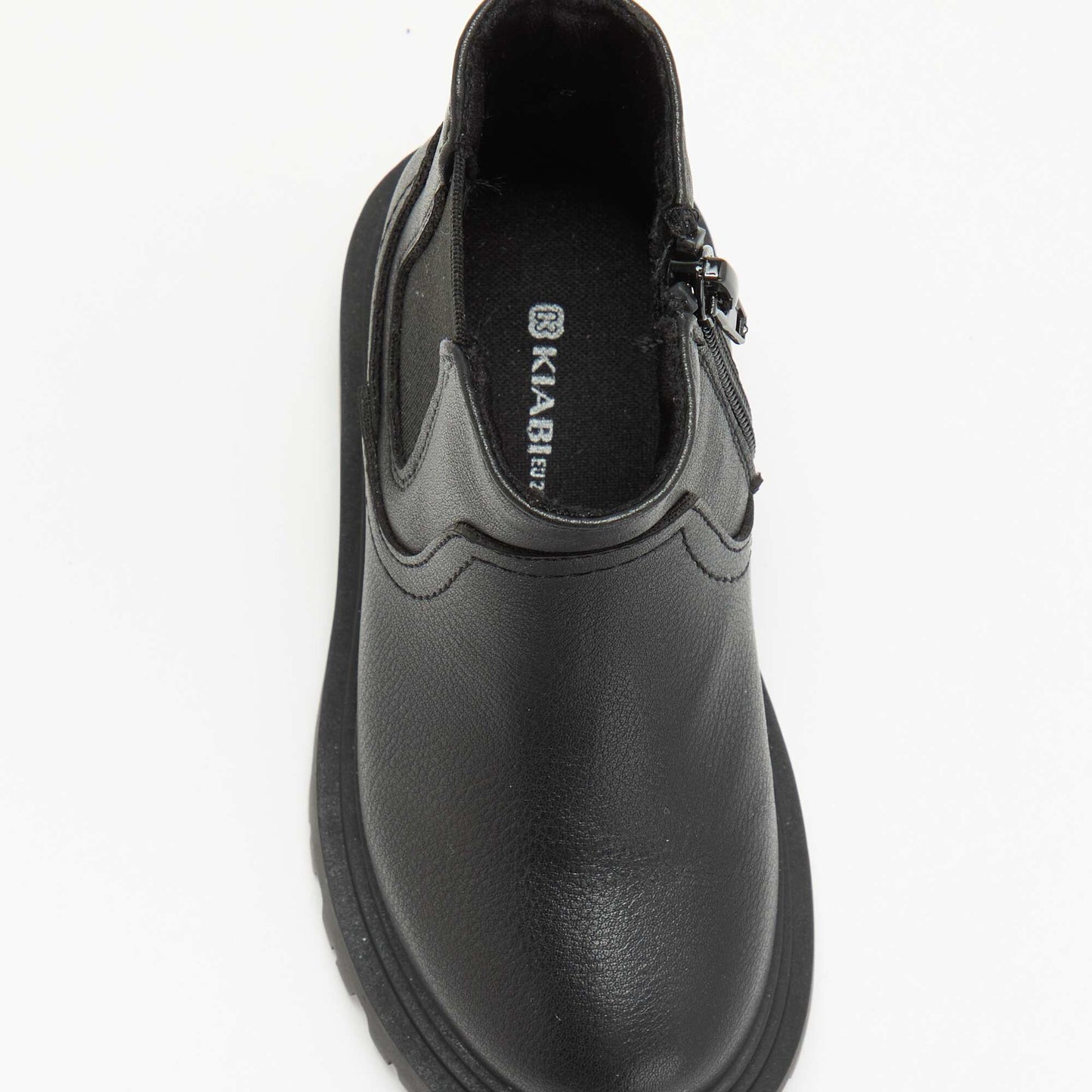 Faux Leather Boots BLACK