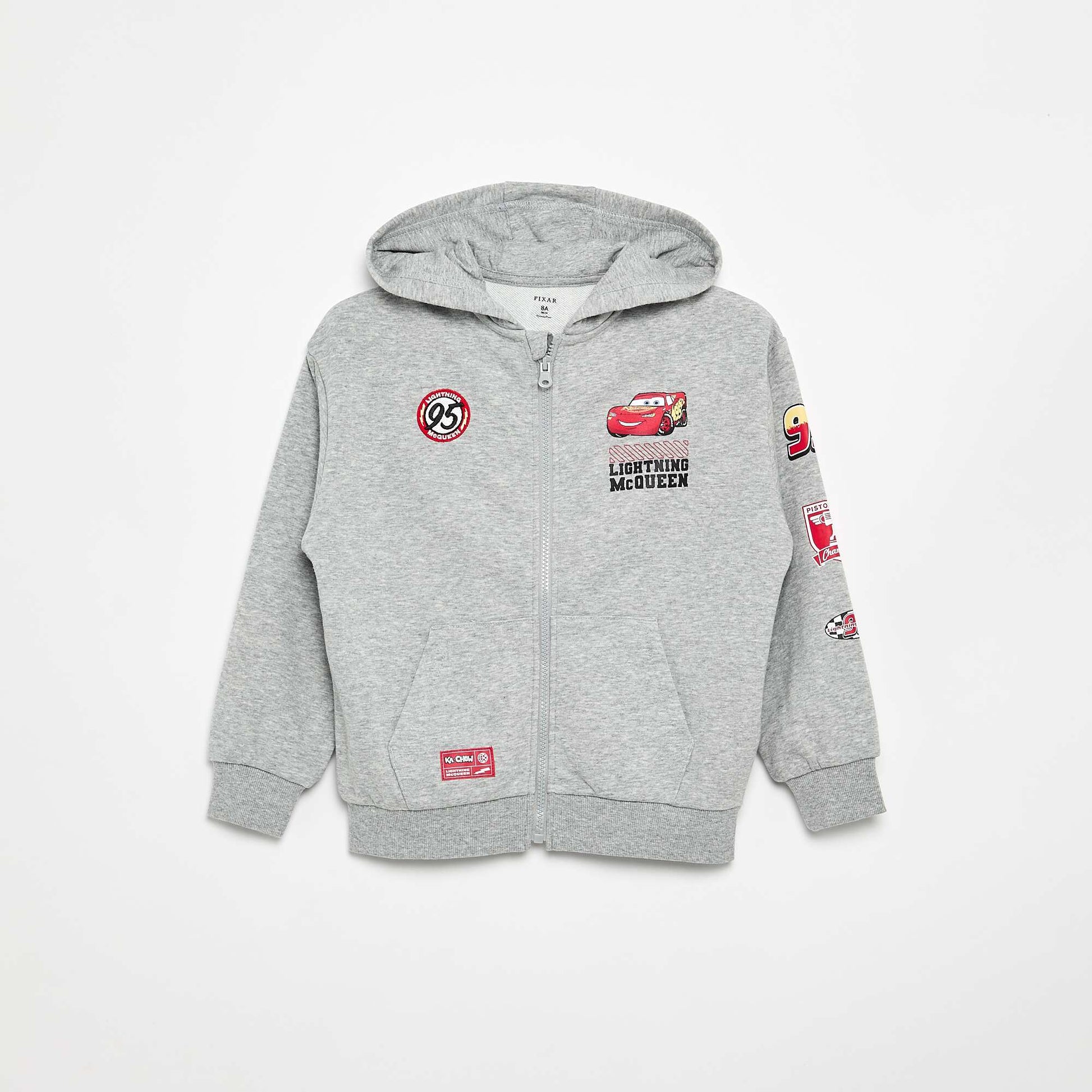 Disney 'Cars' Zip-Up Hoodie GREY