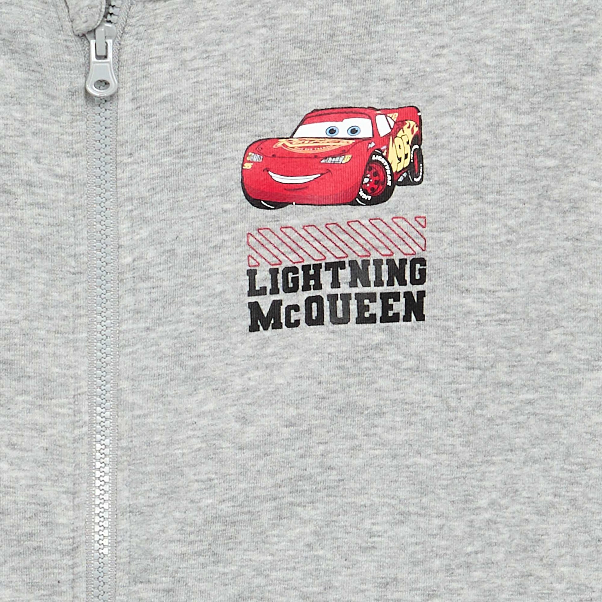Disney 'Cars' Zip-Up Hoodie GREY