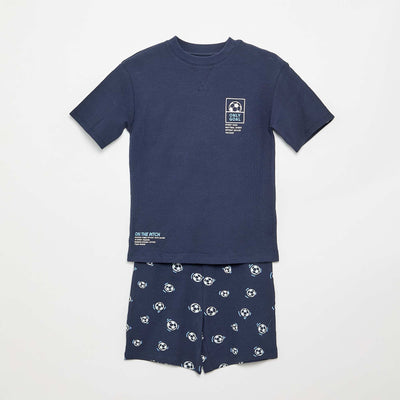 2-piece cotton short pyjamas BLUE