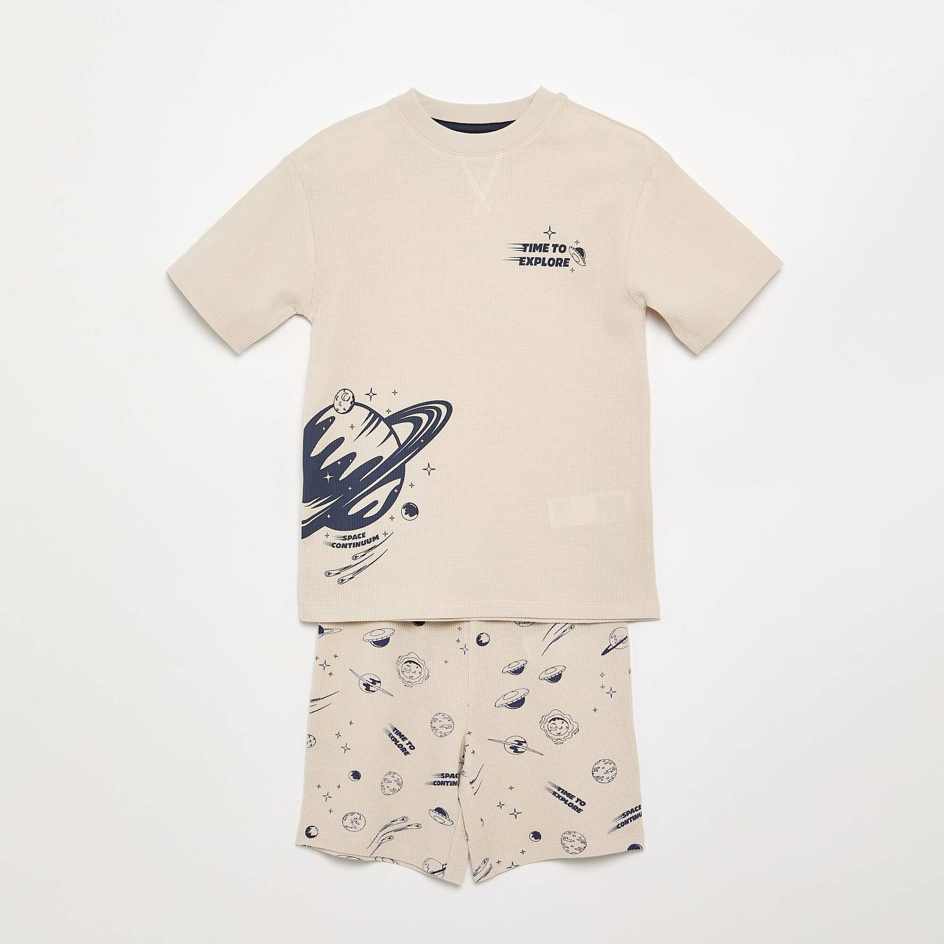 2-piece cotton short pyjamas GREY