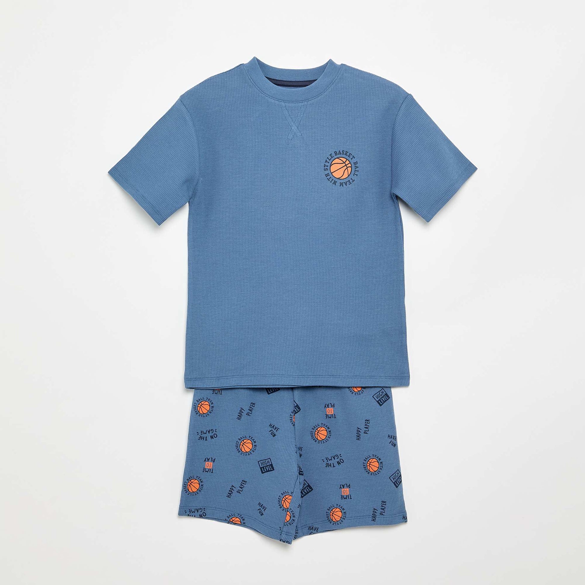 2-piece cotton short pyjamas BLUE
