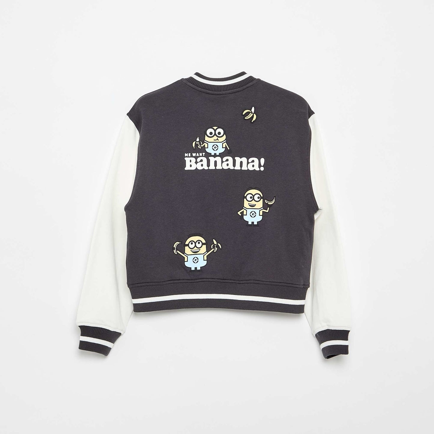 Minions' Buttoned Fleece Sweatshirt BLACK