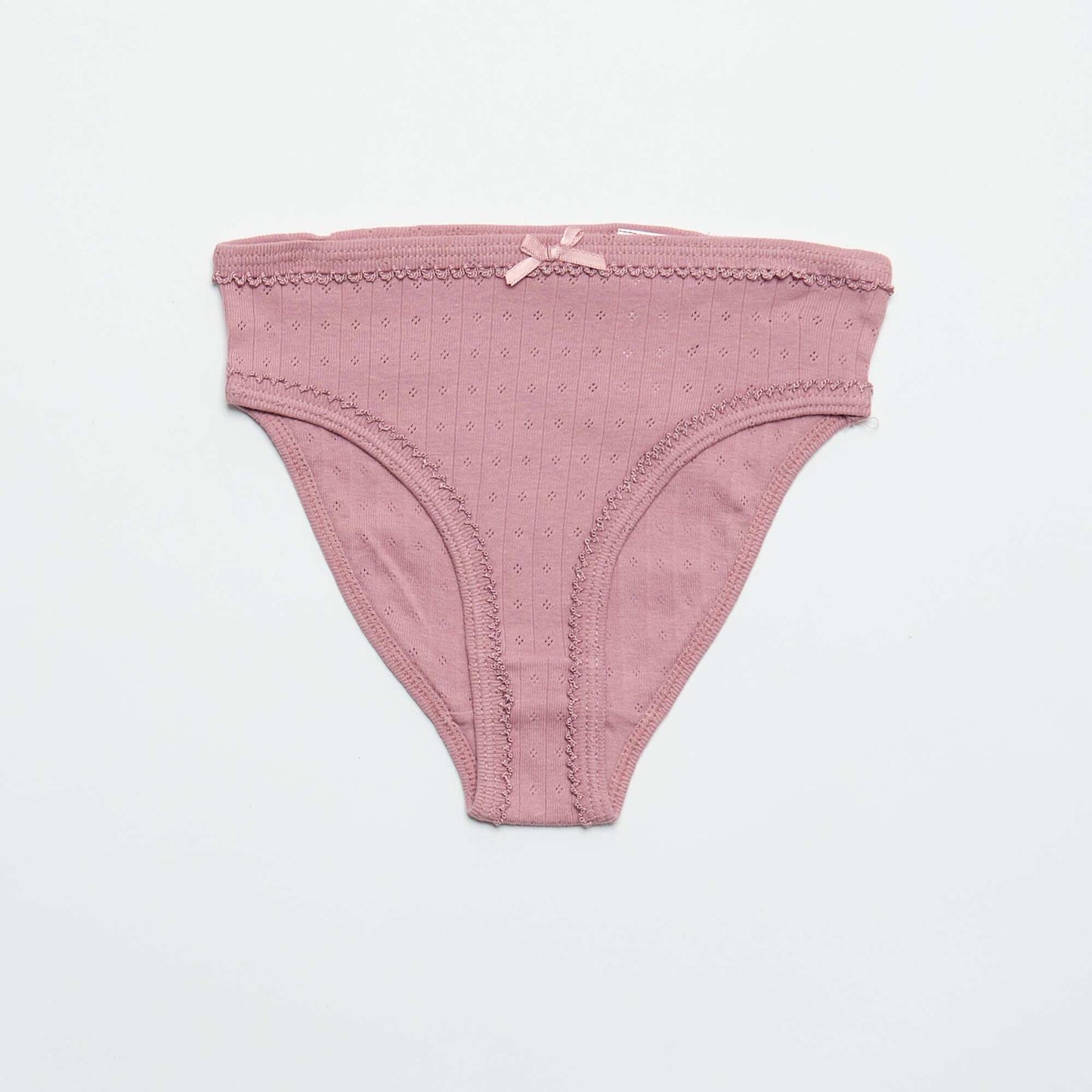 Cute 3-Pack Pointelle Knit Briefs BEIGE