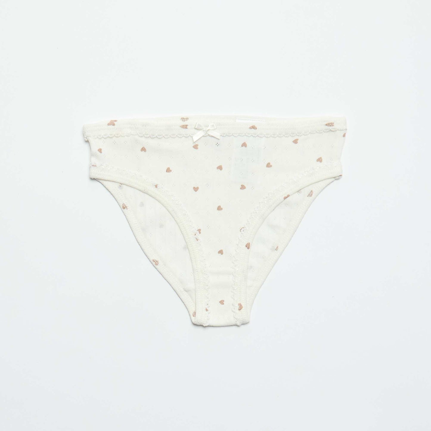 Cute 3-Pack Pointelle Knit Briefs WHITE