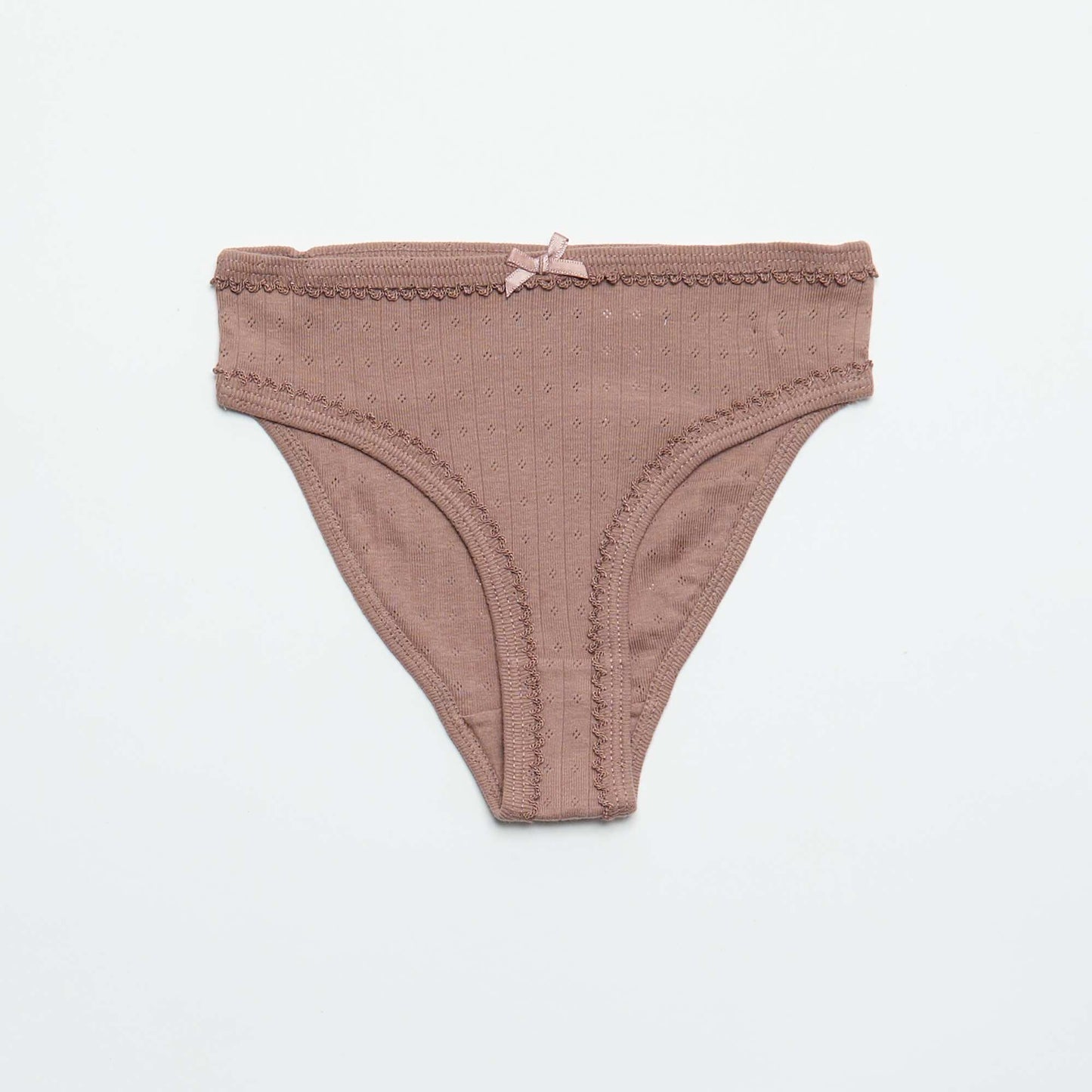 Cute 3-Pack Pointelle Knit Briefs WHITE