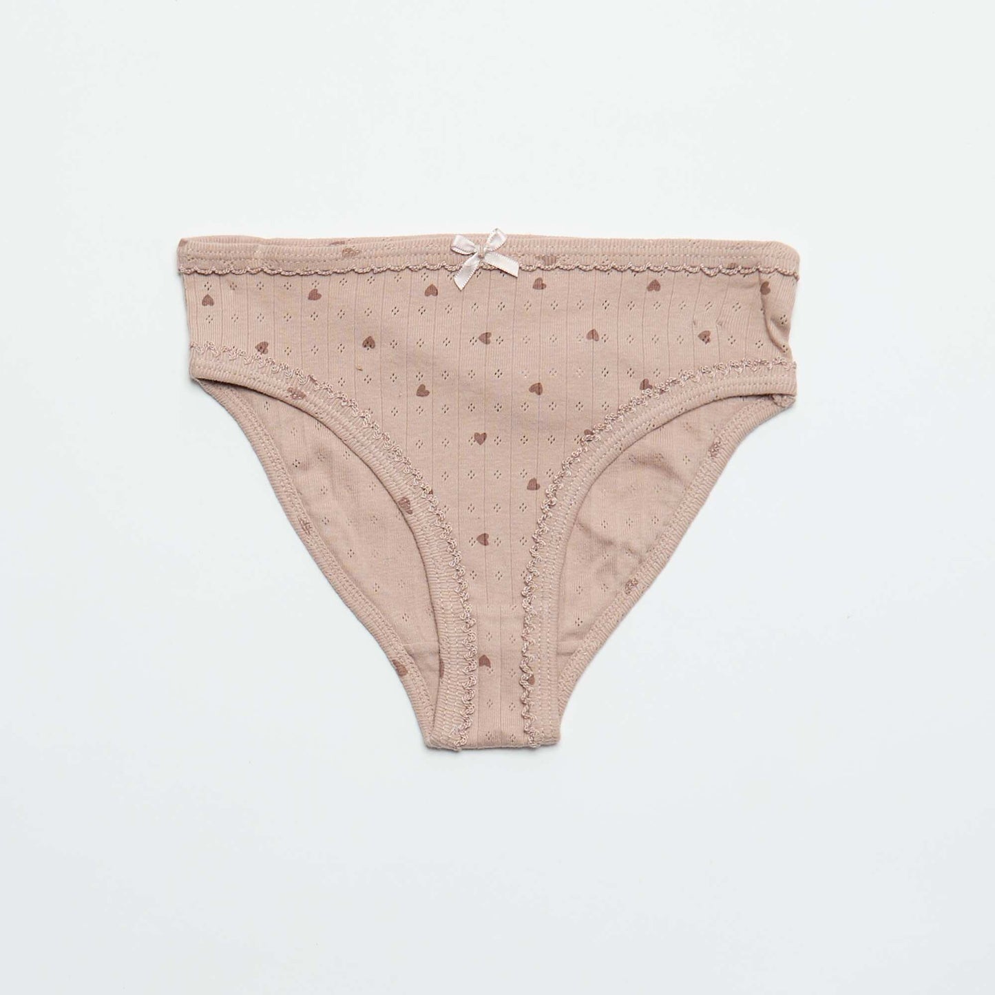 Cute 3-Pack Pointelle Knit Briefs WHITE