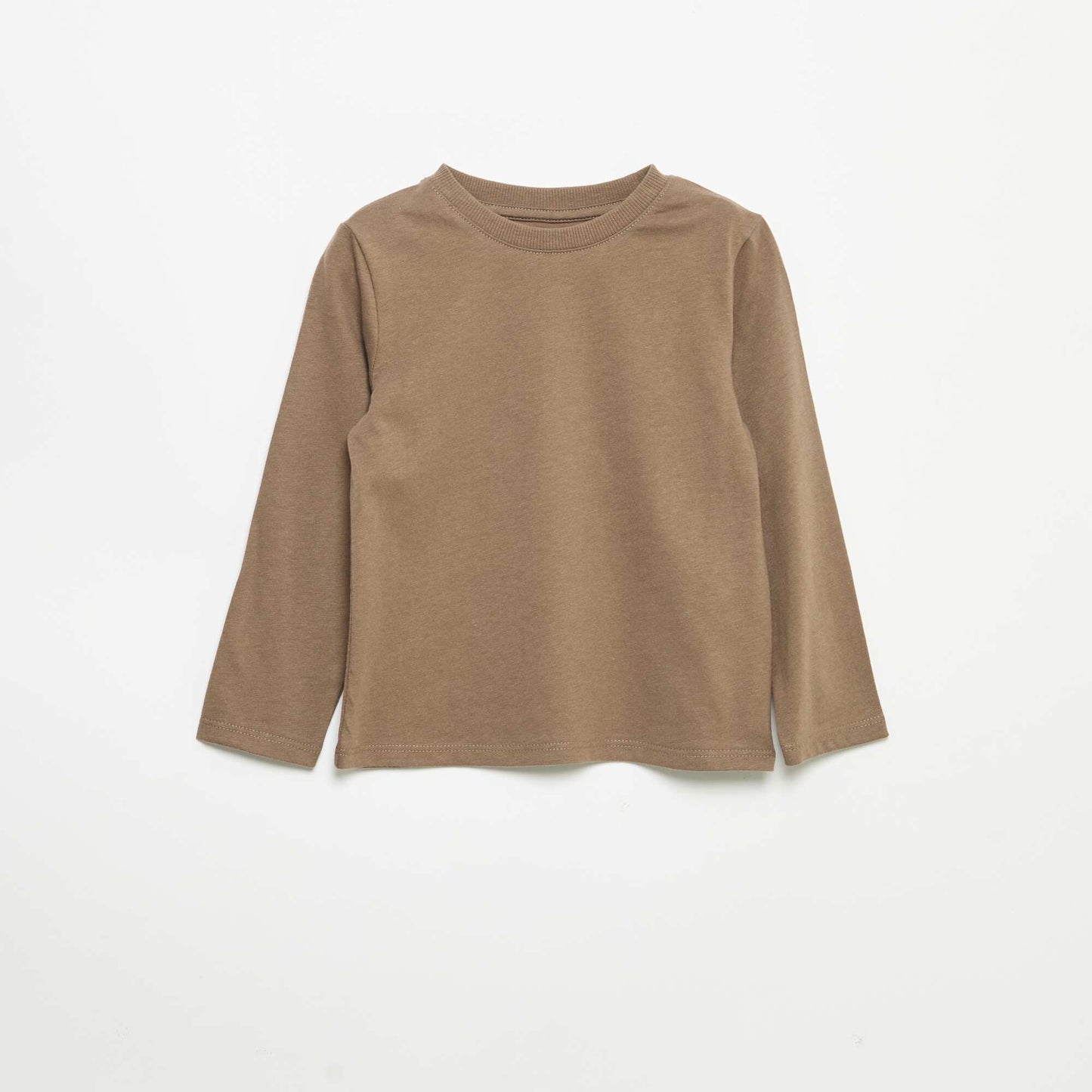 Pack of 3 long-sleeved t-shirts BEIGE