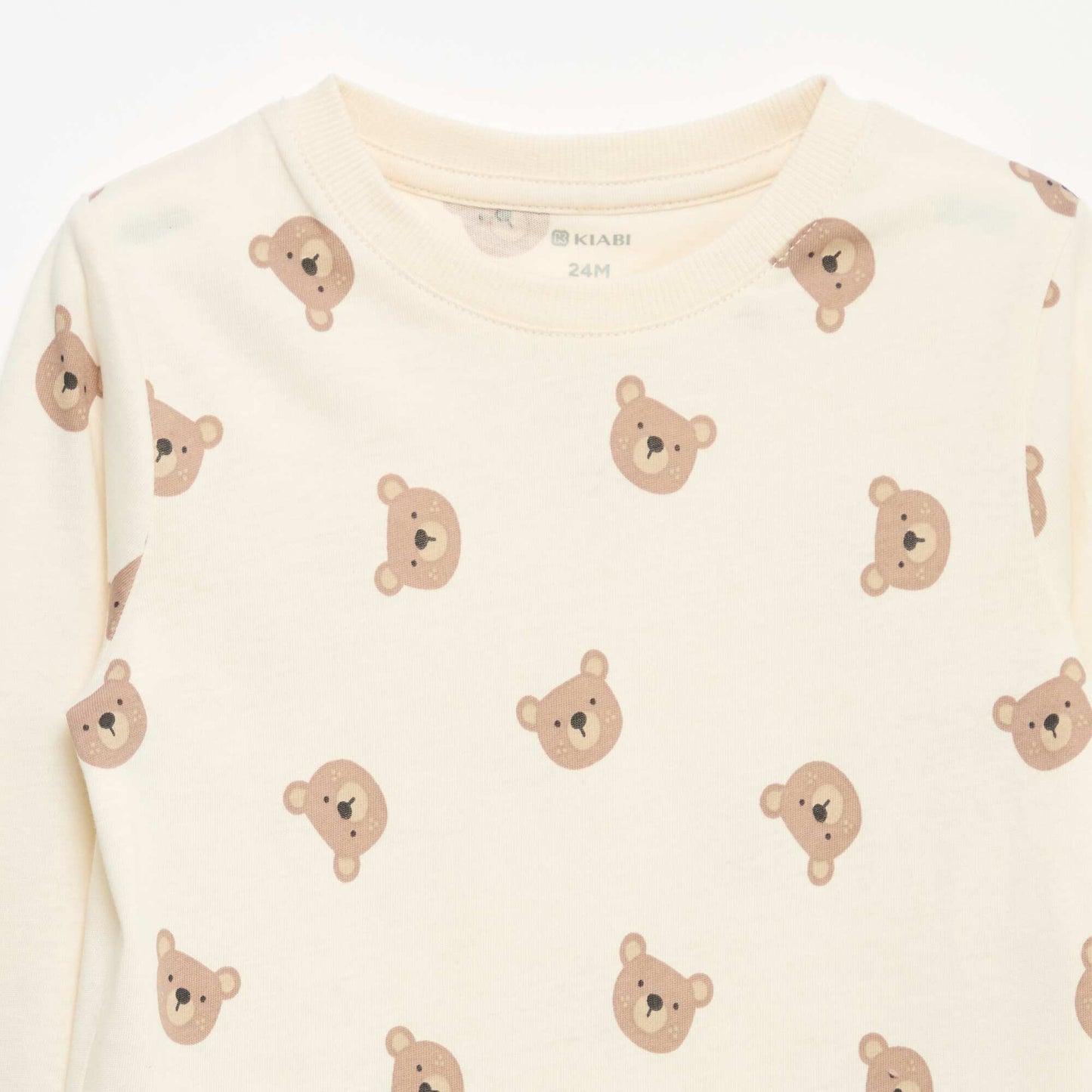 Pack of 3 long-sleeved t-shirts BEIGE