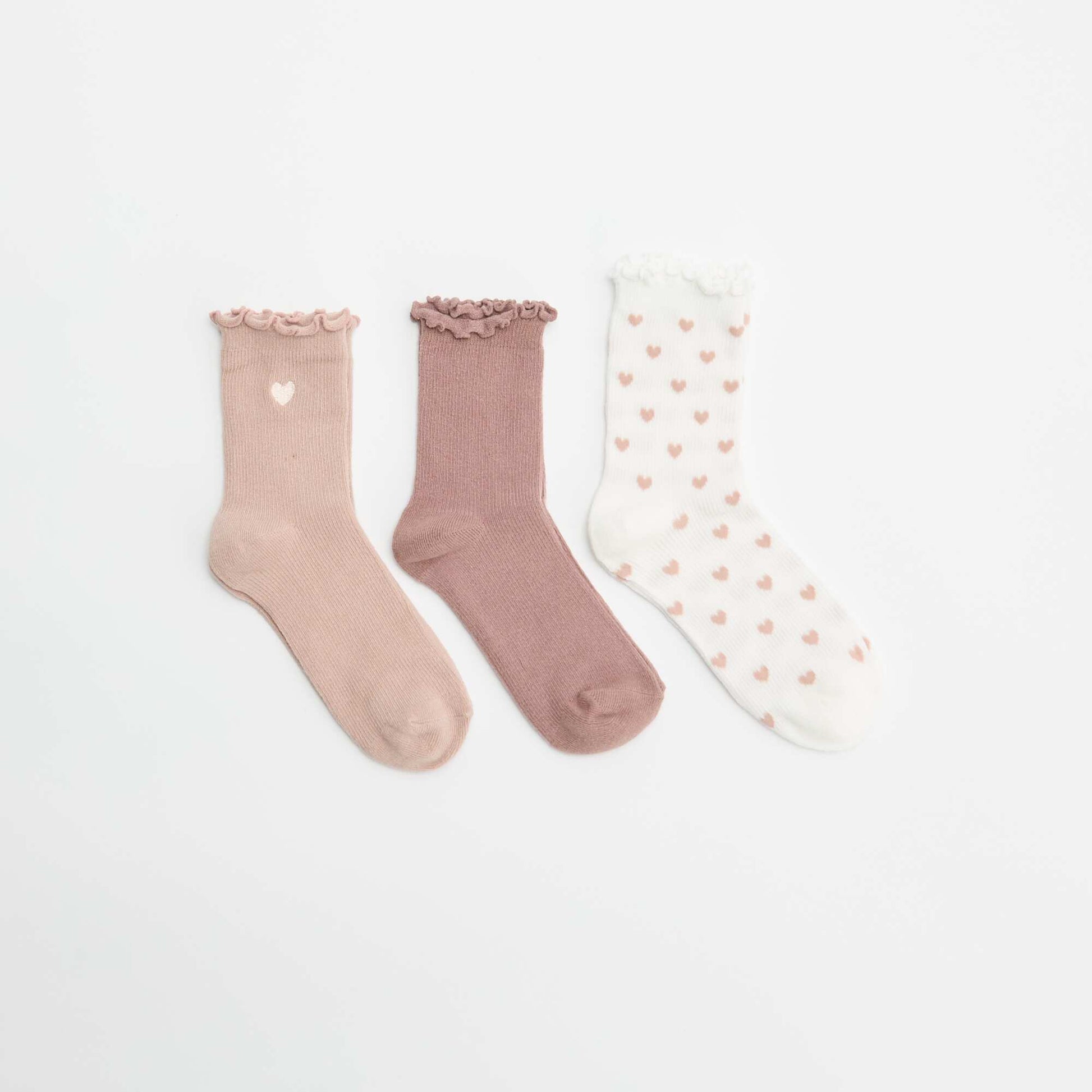 Pack of 3 ankle socks BEIGE