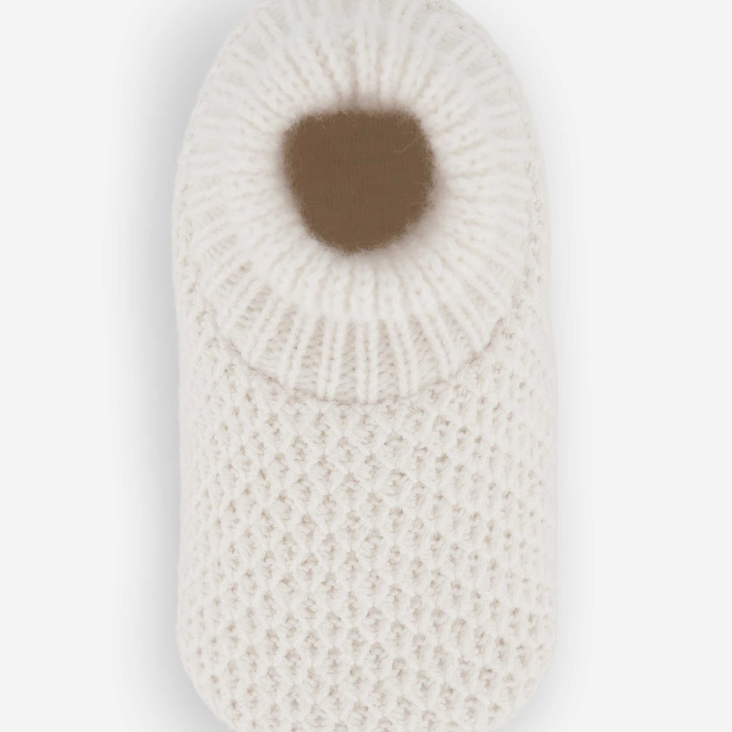 High-top knitted booties BEIGE