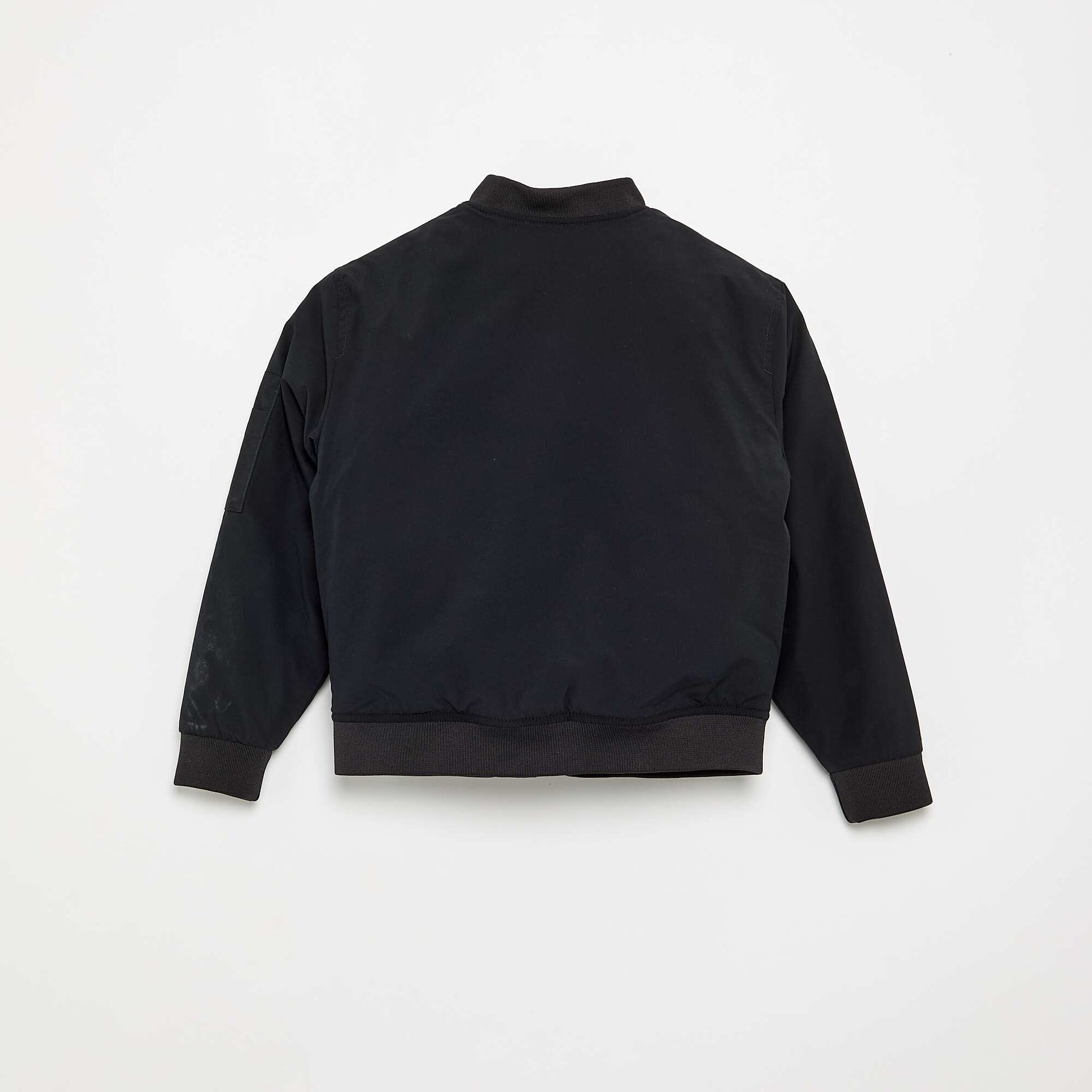 Plain bomber jacket BLACK