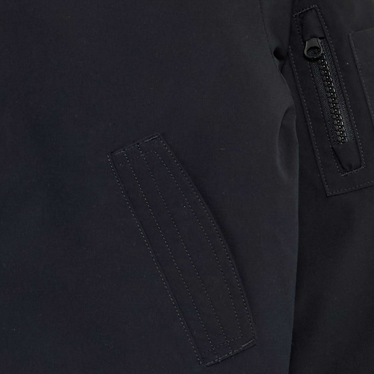 Plain bomber jacket BLACK