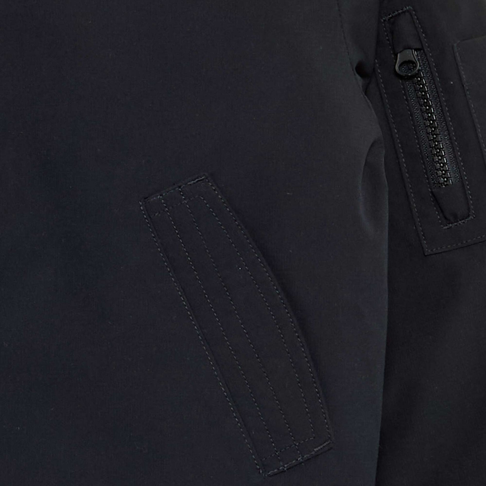 Plain bomber jacket BLACK