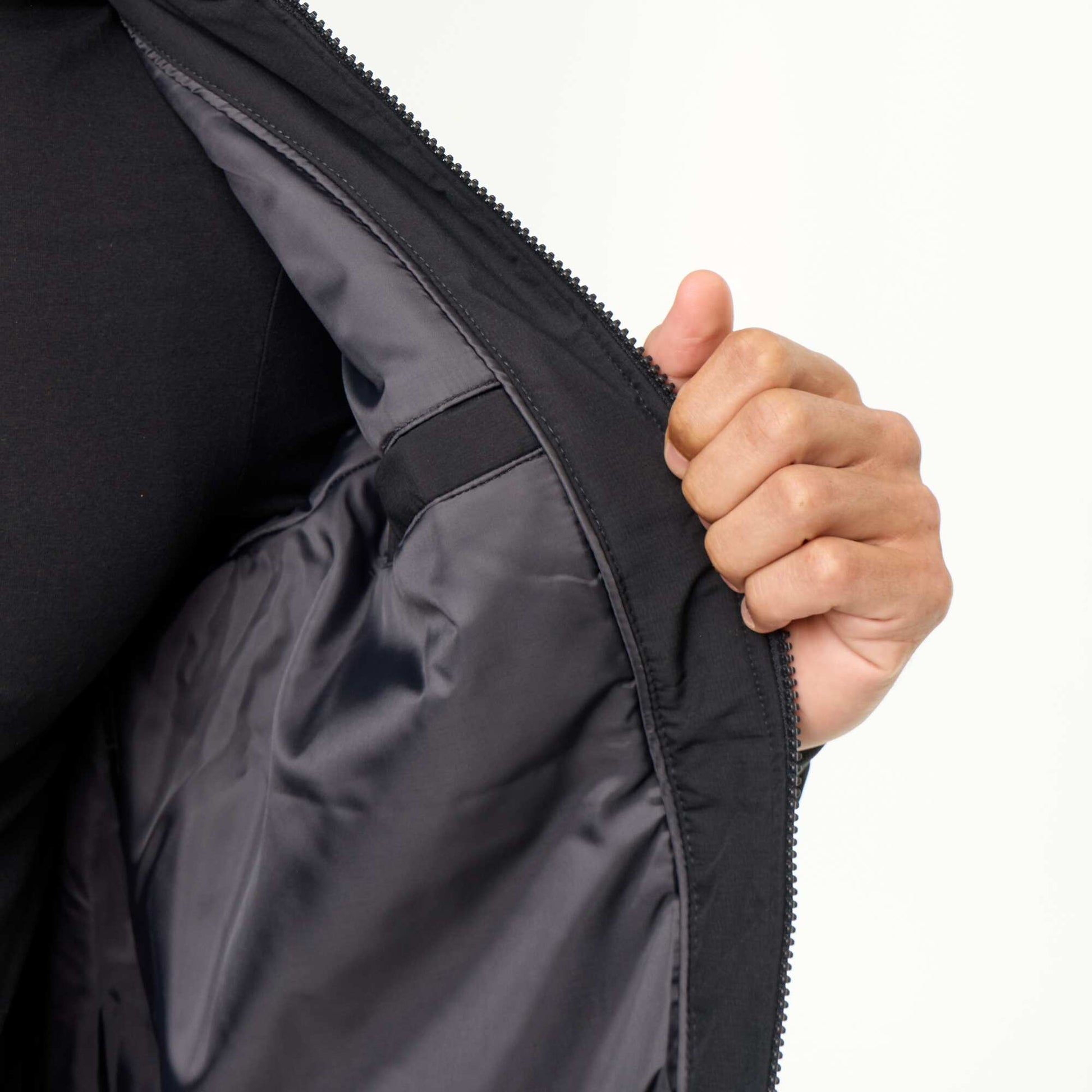 Short aviator jacket BLACK
