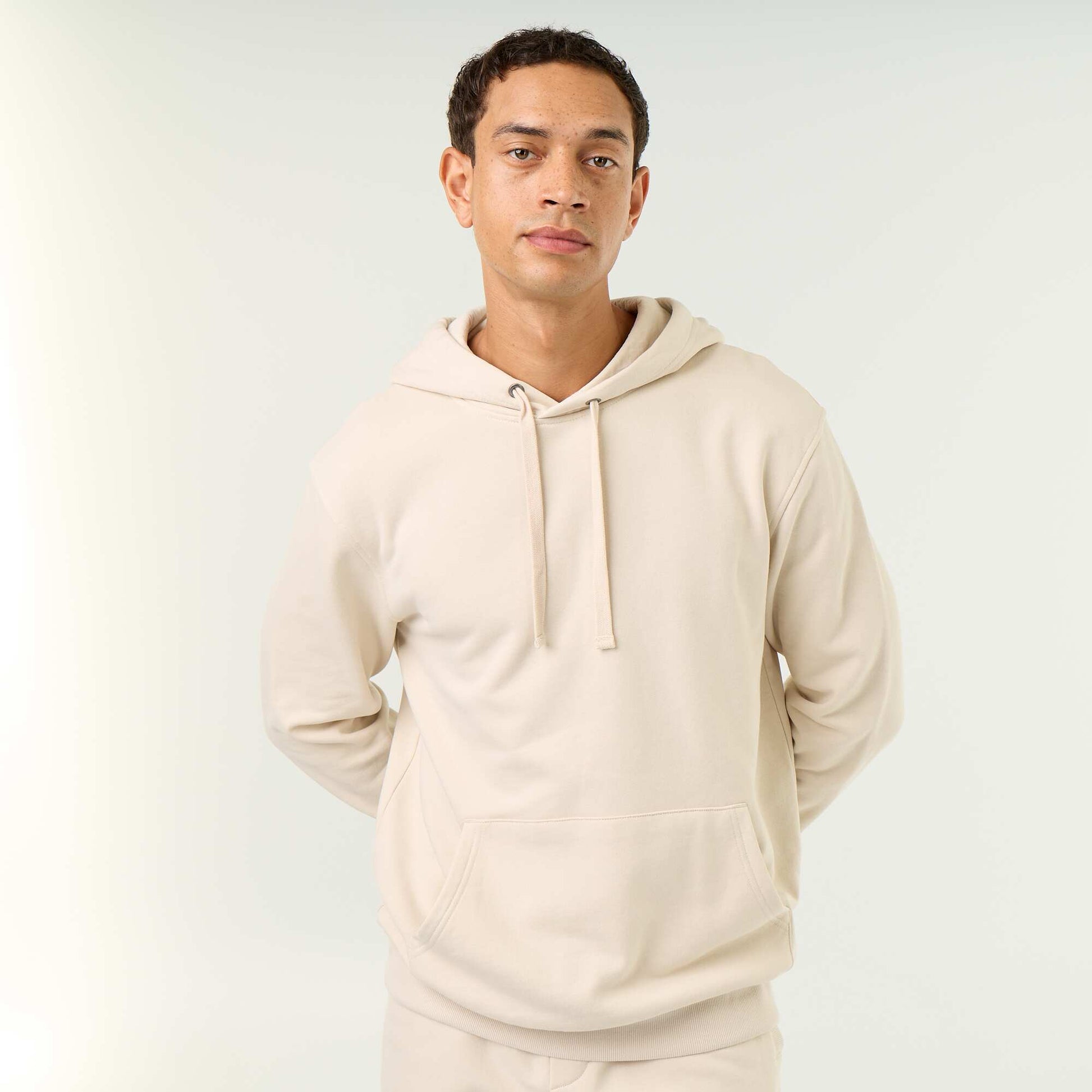 Plain Hooded Sweatshirt GREY