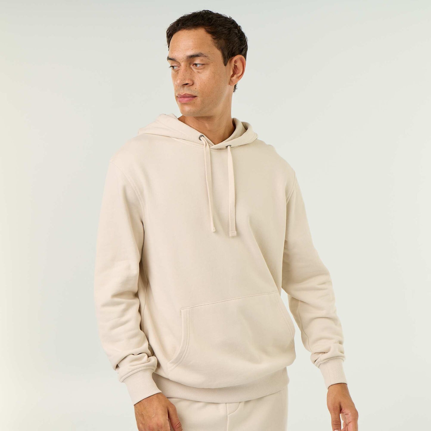Plain Hooded Sweatshirt GREY