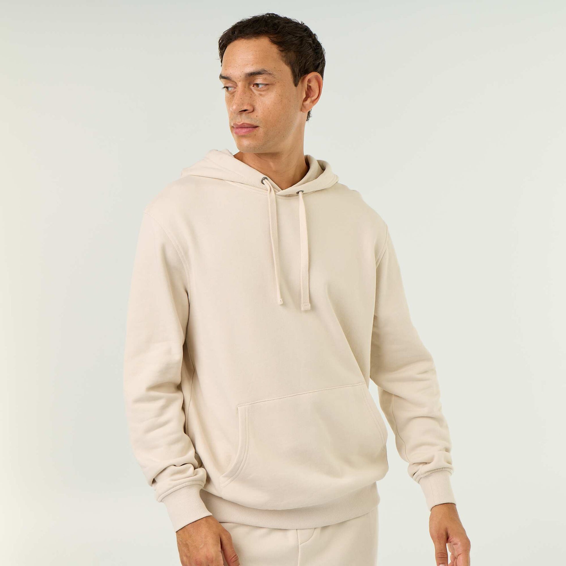 Plain Hooded Sweatshirt GREY