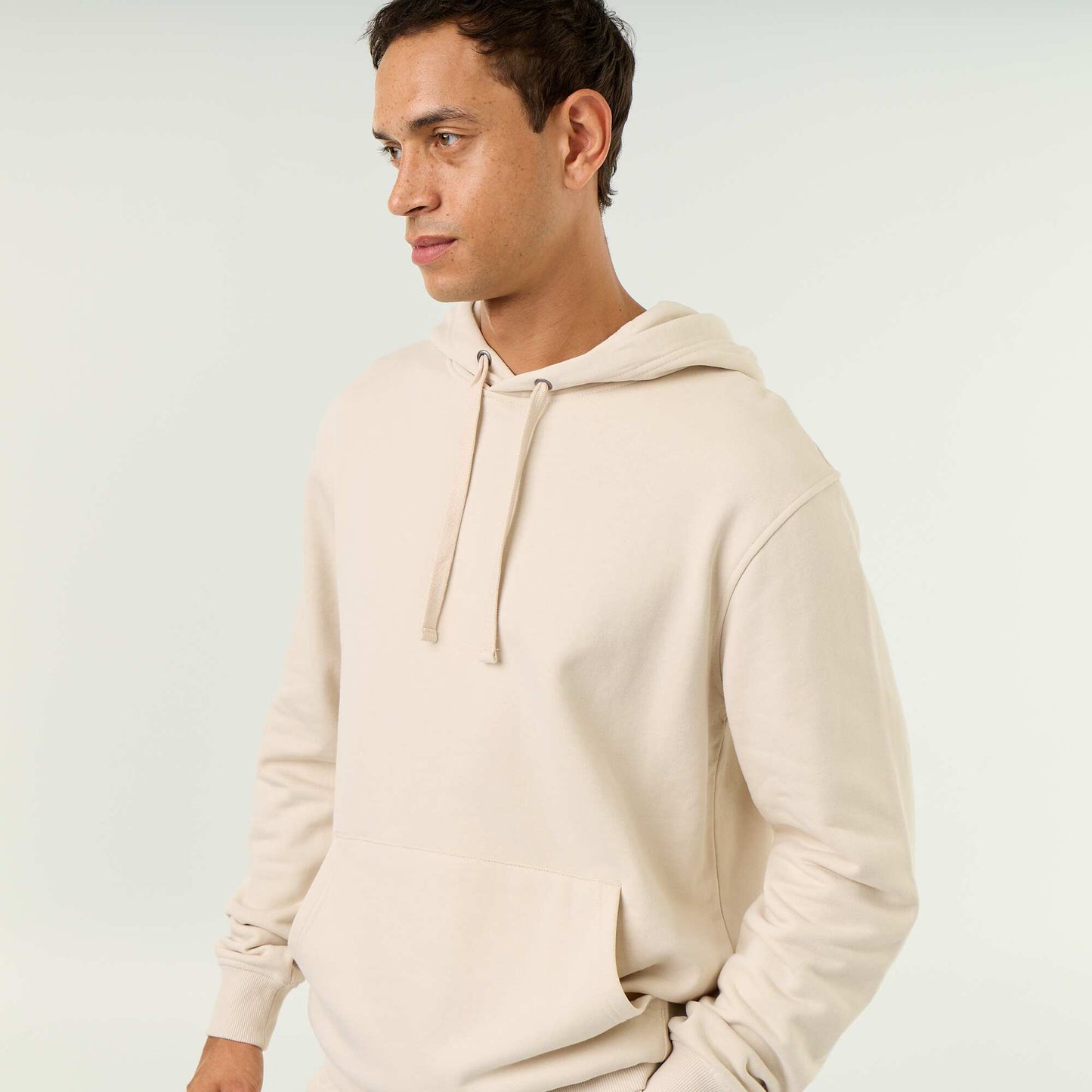 Plain Hooded Sweatshirt GREY